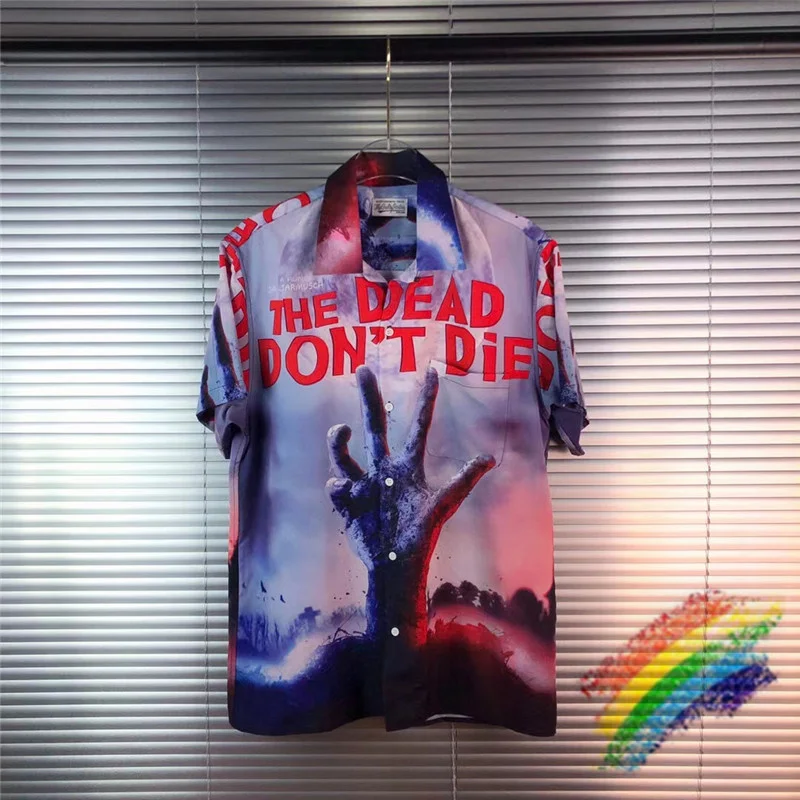 

2020ss Zombie movie Shirt Men Women 1:1 High Quality Digital printing Beach style Top Tees Shirts