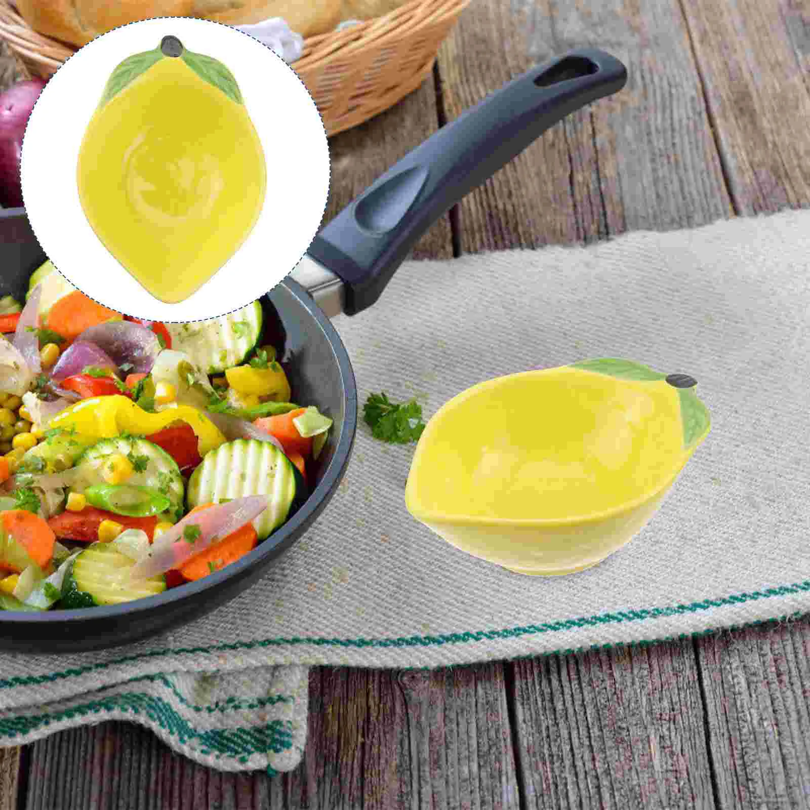 

Bowl Bowls Ceramic Plates Serving Dish Plate Sauce Fruit Dessert Appetizer Dishes Dipping Salad Snack Tray Shaped Lemon Dinner