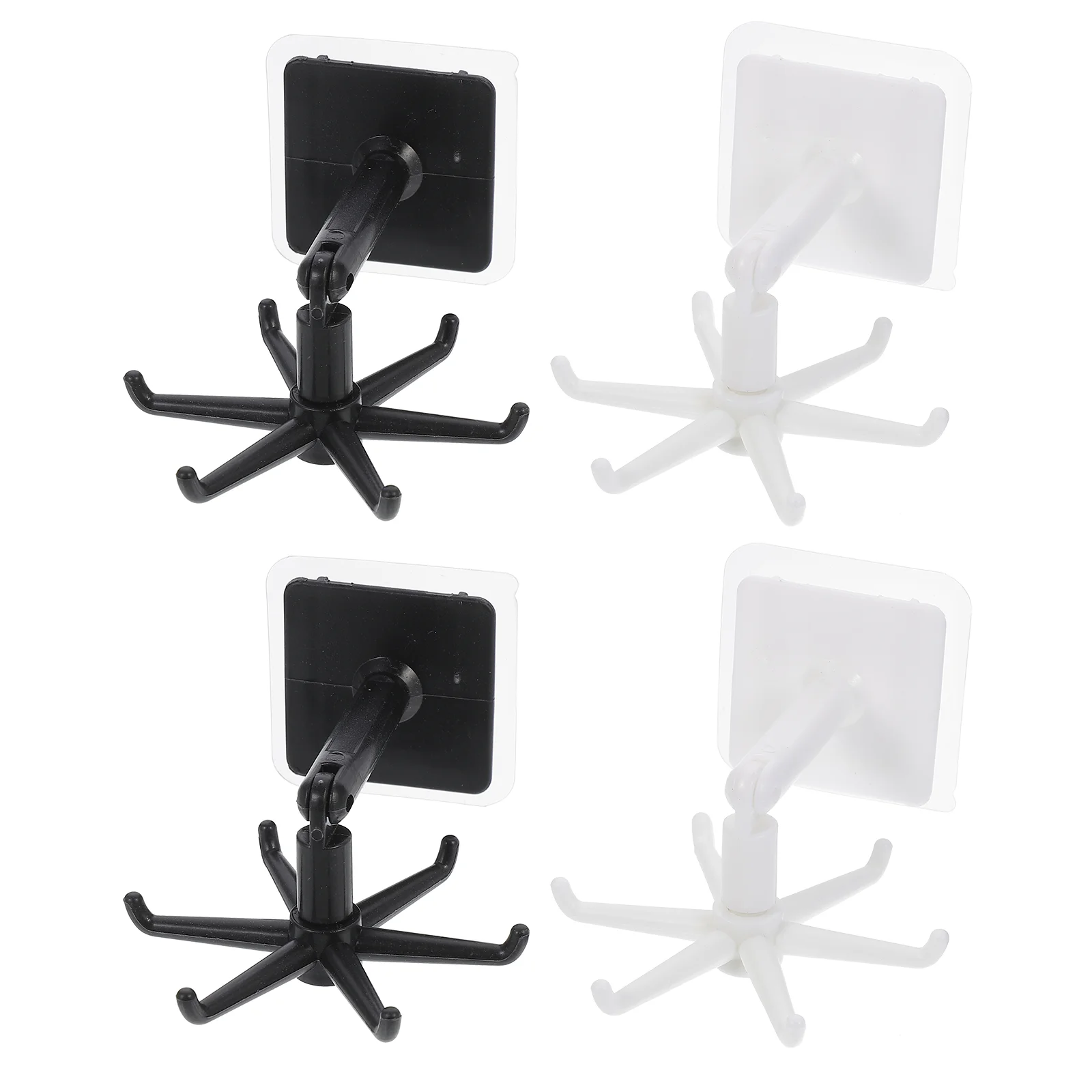 4 шт. поворотный складной липкий крючок держатель для посуды свежий дизайн