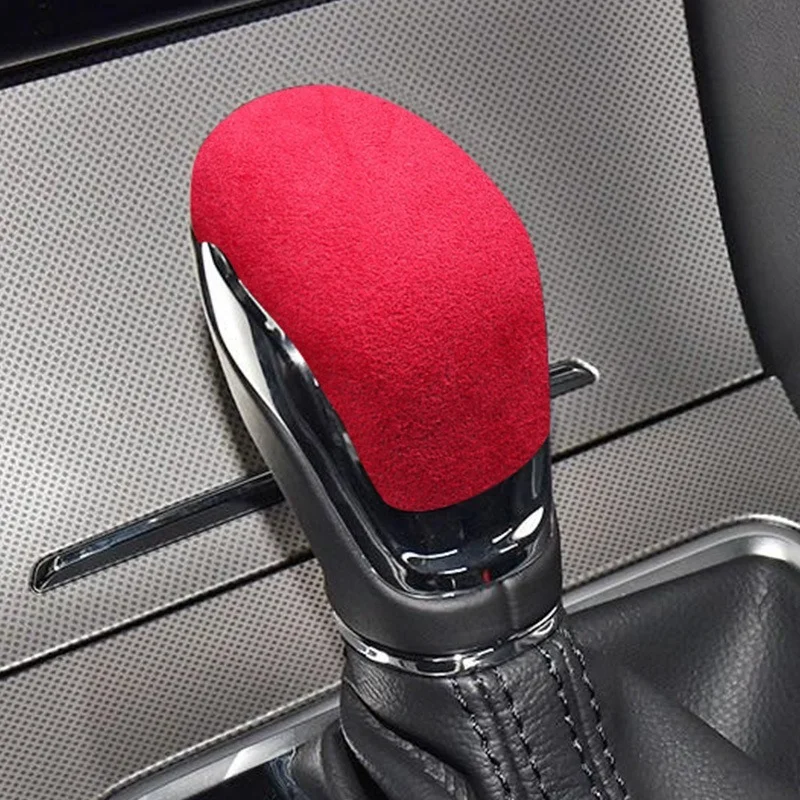 

Alcantara Suede Car Gear Shift Lever Cover Stickers Shift Gear Shift Knob Handle for MG 6 ZS Interior Accessories