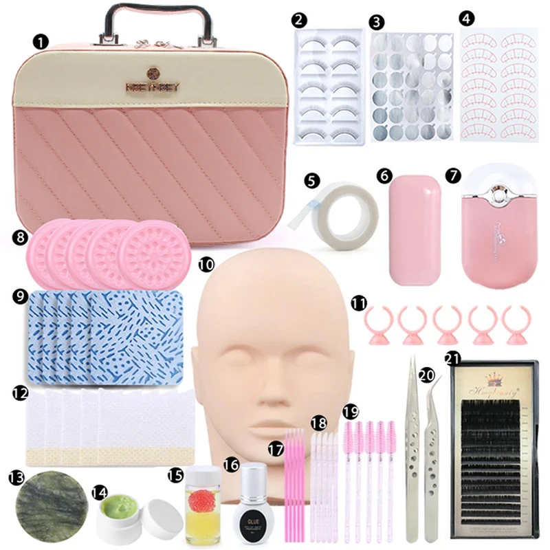 Тренировочный Набор для накладных ресниц начинающих Высококачественная ресница