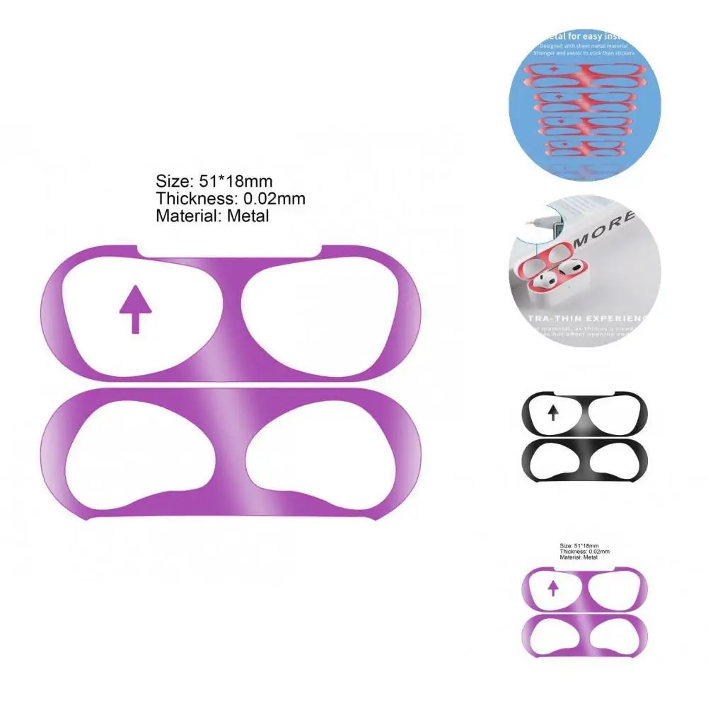 

Mini High Quality Earphone Charging Cabin Dust Guard Sticker Metal Dust Guard Delicate