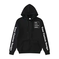 style custom male hoodie zipper text couple friends family logo image print clothing custom hoodies sports leisure sweatshirt