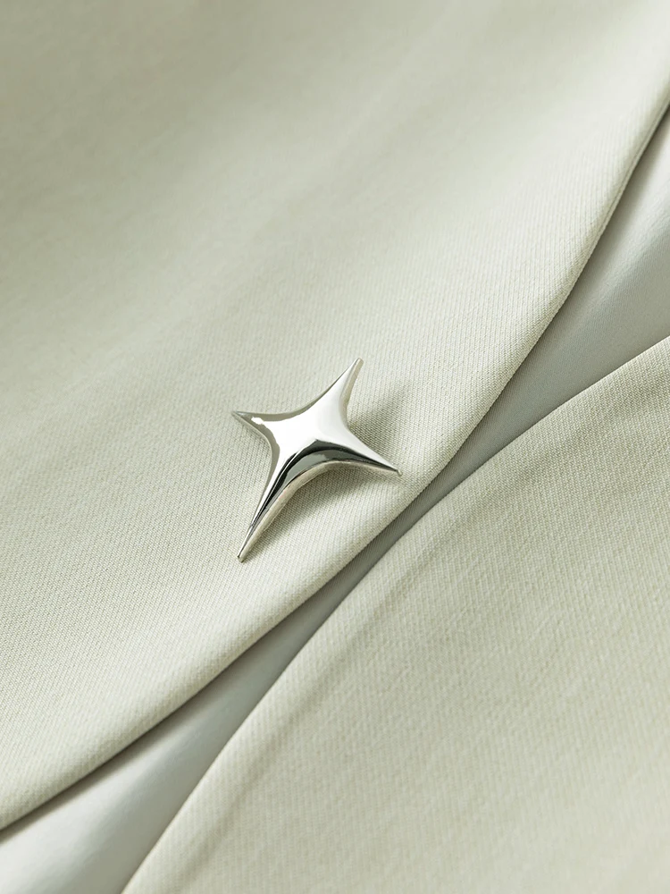 Женский короткий Блейзер с V-образным вырезом