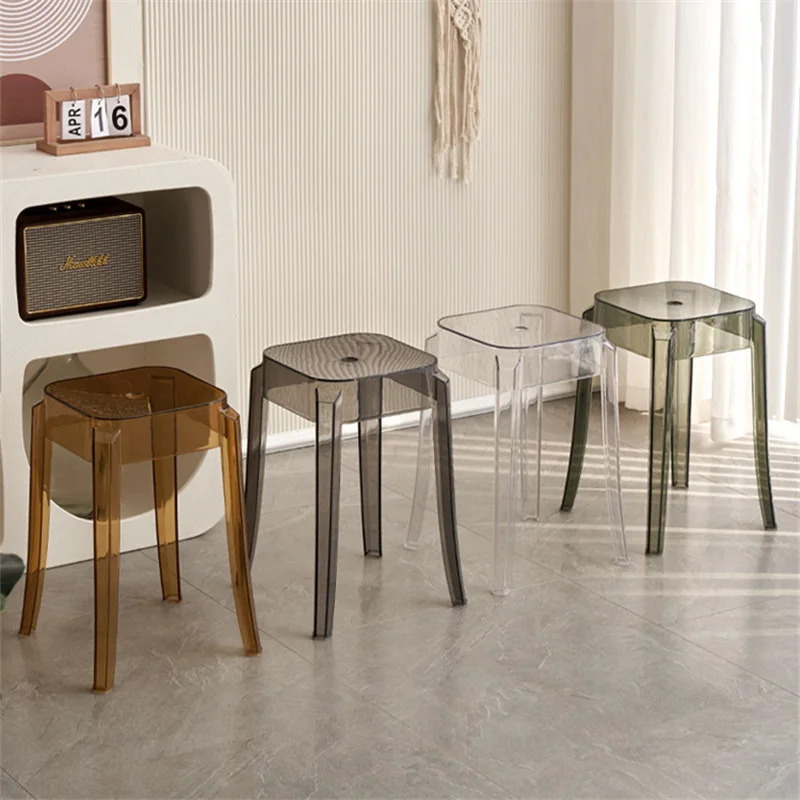 High Stool Kitchen Clear Dining Room Chair Toilet Makeup Kitchen Chair Furniture