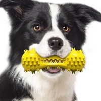 yellow color tpr dog pet toothbrush dog training toy toothbrush pet dog teeth cleaning toy toothbrush