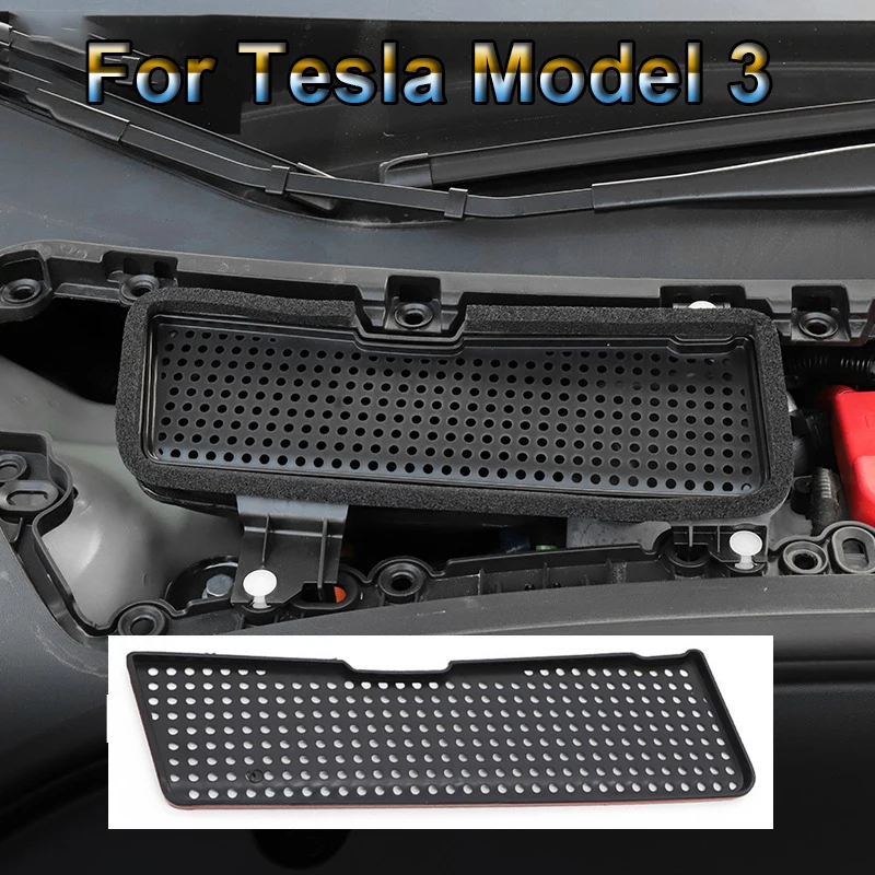 

Крышка вентиляционного отверстия на Впускное отверстие автомобиля для Tesla Model 3 2021 -2023, очиститель воздухозаборника кондиционера, защитная крышка, автомобильный воздушный фильтр