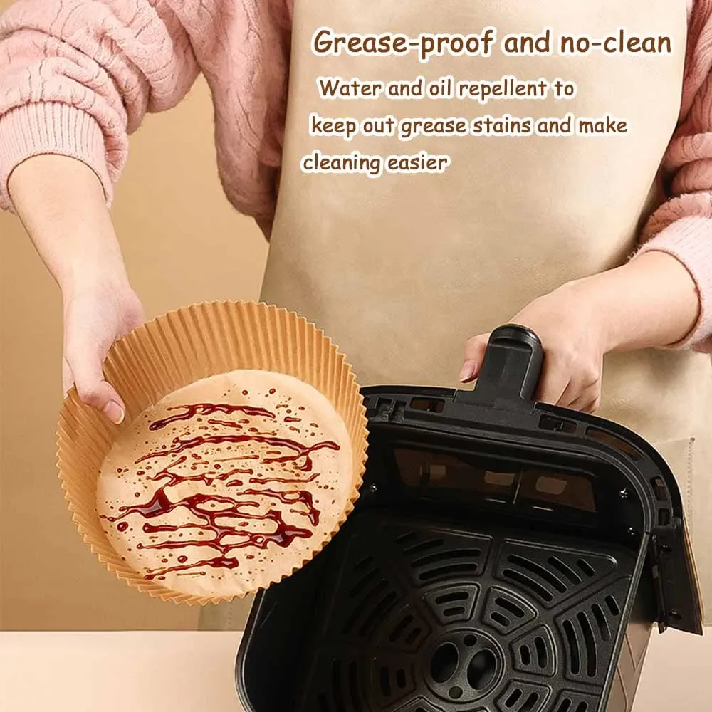 Бумажные вкладыши для фритюрницы 50/100 шт. одноразовые с антипригарным покрытием