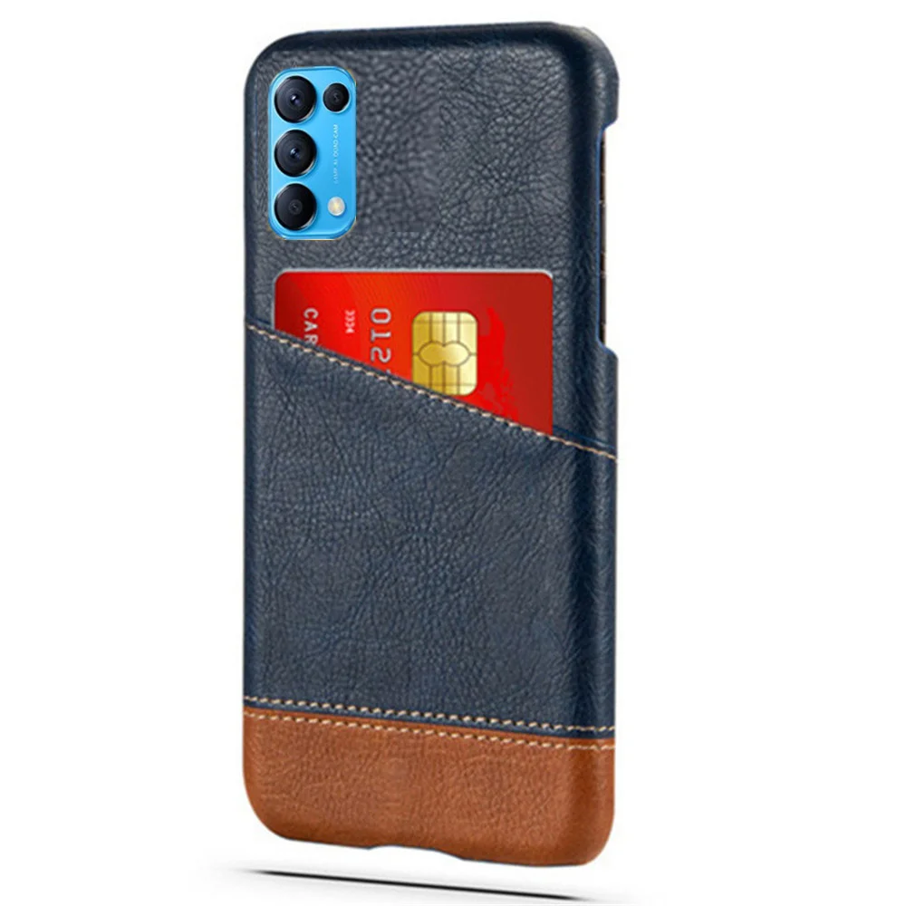 

Wallet Case For OPPO Reno 5 Reno5 Pro 5G Case Card Slot Mixed Splice PU Leather Cover for OPPO Reno 5 Pro 5G Coque for Reno 5