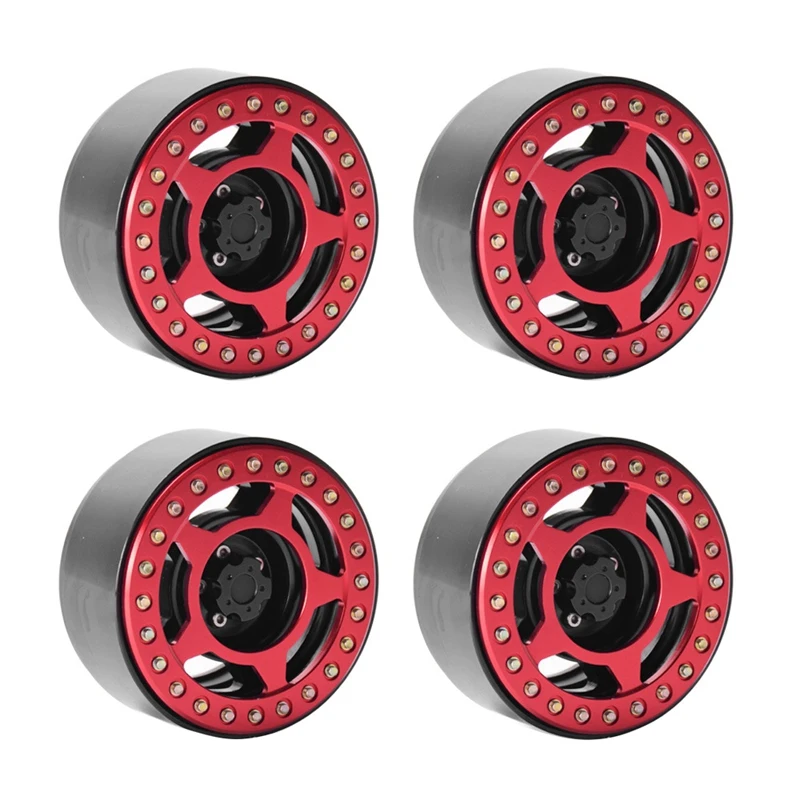 

RC Bead Lock Wheels Rims For 1/8Th Scale RC Crawler Car Crawler SCX10-KM2 RR10 Wraith 90056 TRX4 D90 For TRAXXAS