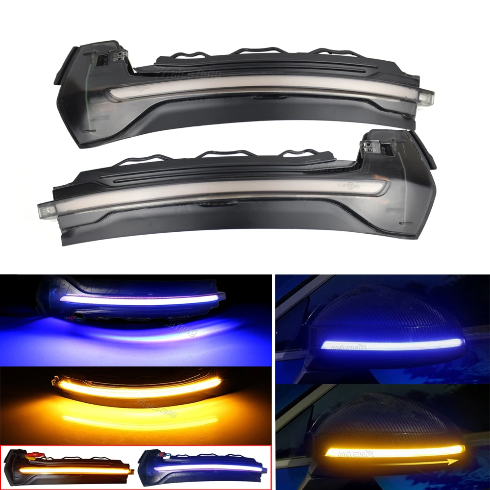 

2pcs LED Dynamic Turn Signal Light Side Mirror Indicator Sequential Blinker Lamp For Audi A3 8V S3 RS3 2013 2014 2015 2016-2020