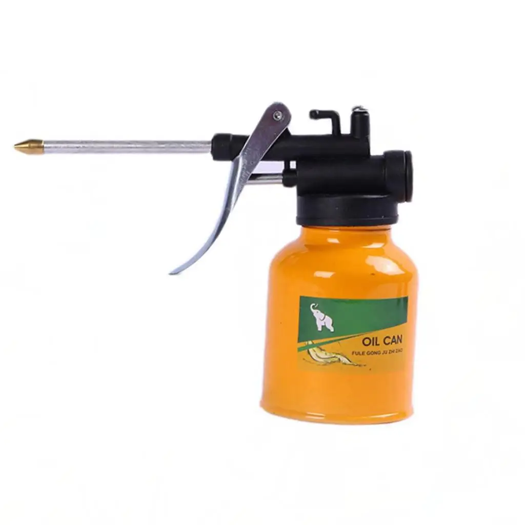 

250ML High Pressure Pump Oiler Oil Machine Oiler Pressure Spray Bottle Detachable with Spout for Lubrication