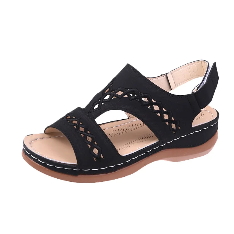 

Women Sandals 2022 New Summer Fashion Wedge Sandals Women Plus Size Closed Toe Platform Sandals Women Hollow Out Sandals