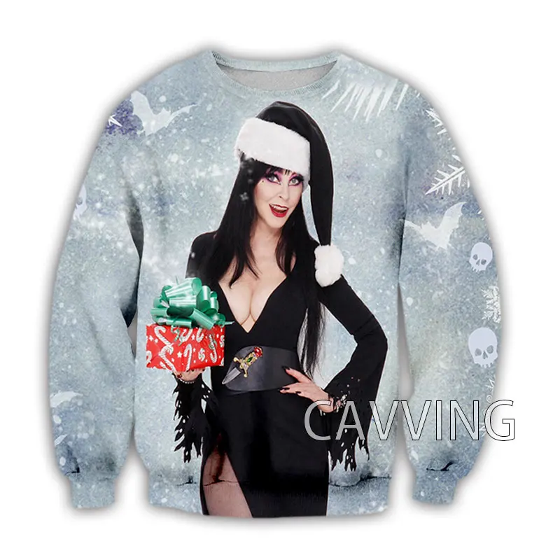 

Новые модные женские/мужские толстовки с 3D принтом E-Elvira хозяйка с круглым вырезом Топы в стиле Харадзюку толстовки с длинным рукавом C03