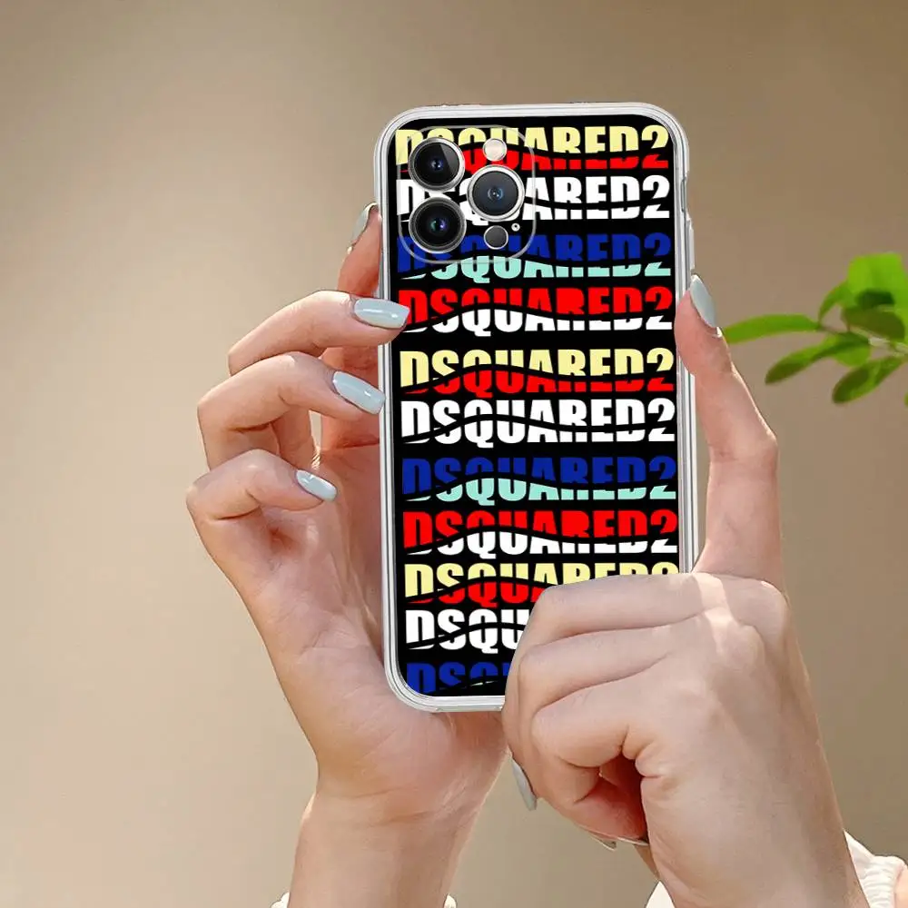 Фото Модный прозрачный чехол D-D-DsQuared2 для iPhone 17 Air 16 Pro Max 15 14 13 12 11 Plus, противоударный №3