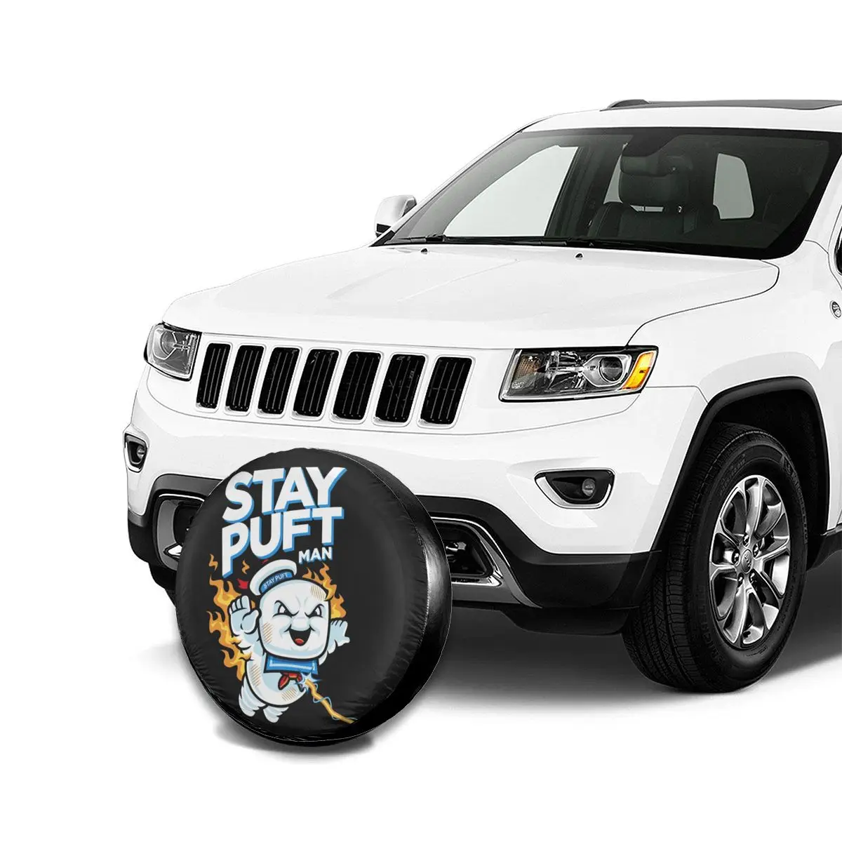 Обложка для запасной шины Ghostbusters Stay-Puft Marshmallow Man аксессуары Jeep Hummer комикс