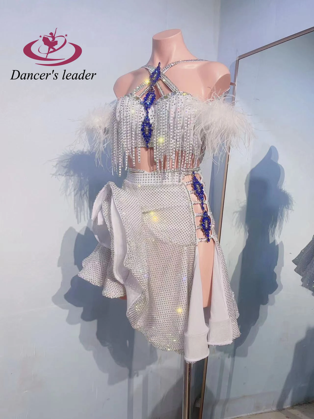 Женское платье для латиноамериканских танцев сценическое высококачественное