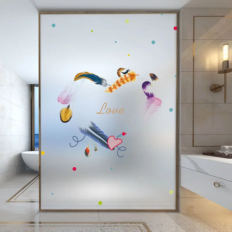 Мультяшные персонализированные стеклянные наклейки для ванной комнаты