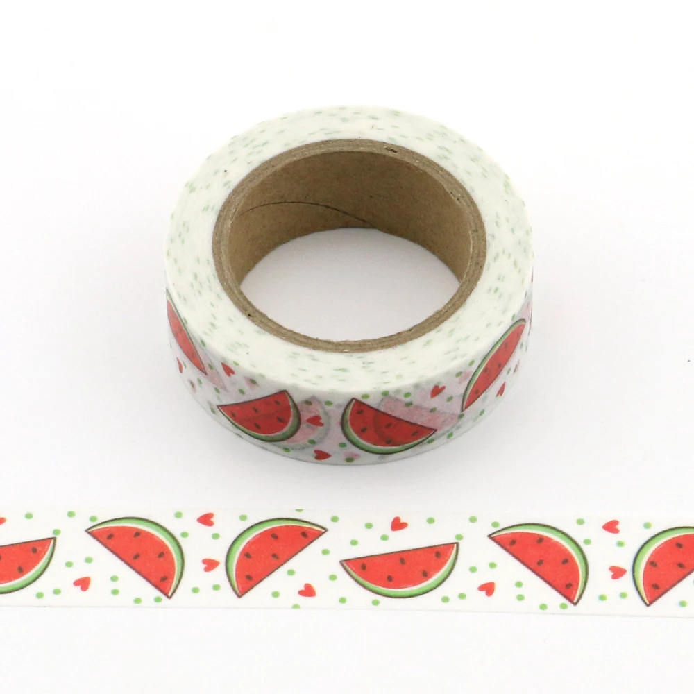 

10M Roll Summer Watermelon Washi Tape Scrapbooking Tools Cute Cinta Adhesiva Decorativa Masking Tape Japanese Office Stationery