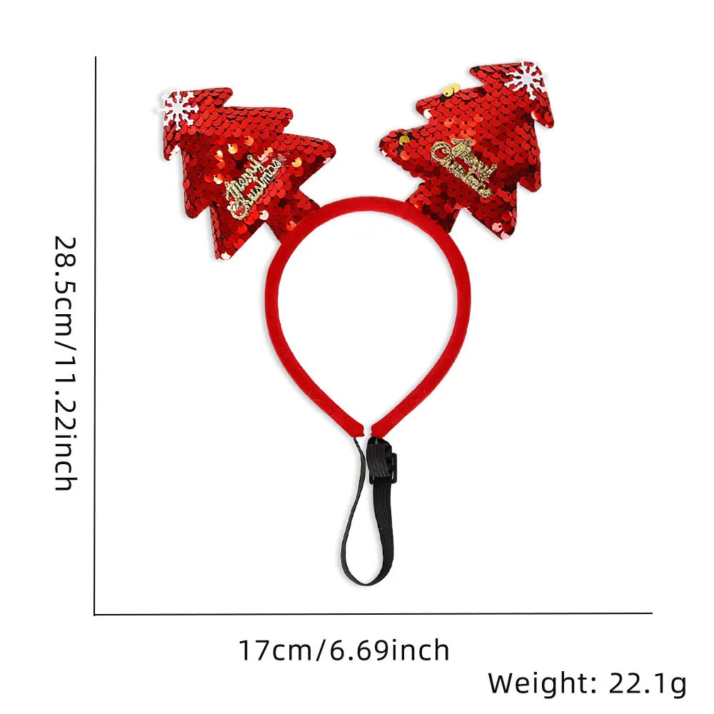 1 шт. рождественские товары для собак повязка на голову с рогами оленя и шляпа