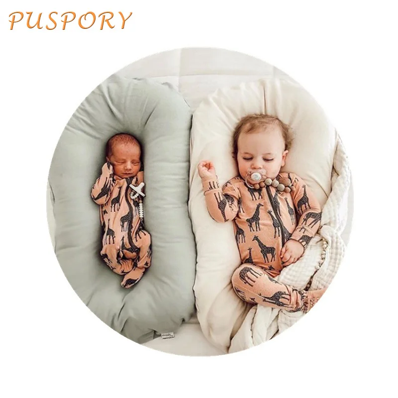 

Хлопковая складная детская кровать для новорожденных, портативная Съемная кровать для путешествий на открытом воздухе, моющаяся удобная к...