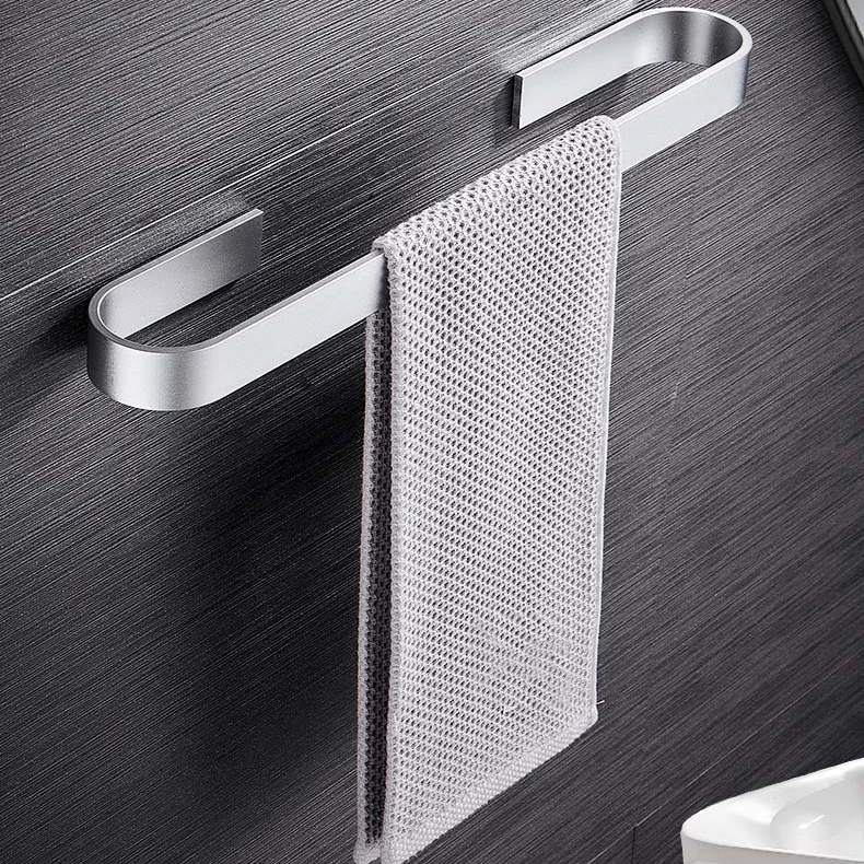 

25/40cm Bathroom Towel Rack Bar Wall Mount No Drilling Towel Storage Shelf Bathroom Hardware Towel Holder Shower Kitchen Holder
