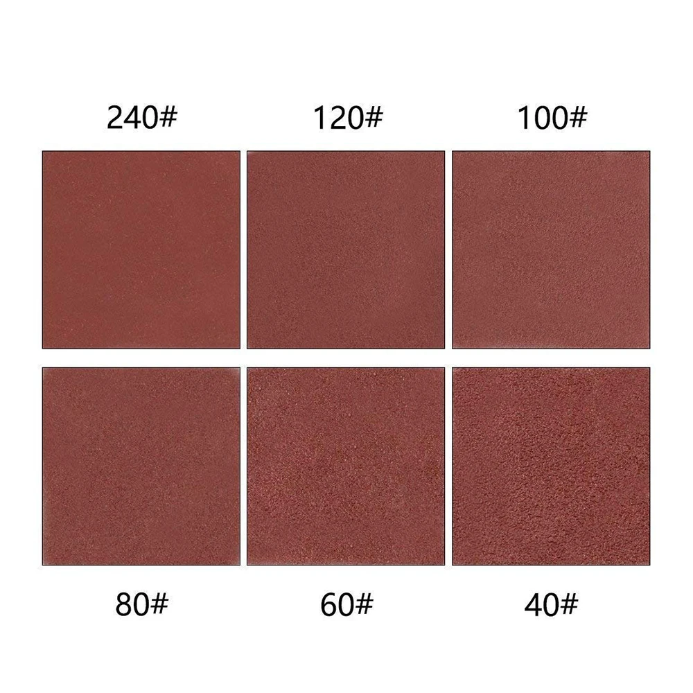 60 шт. треугольная наждачная бумага с липучками подходит для осциллирующих