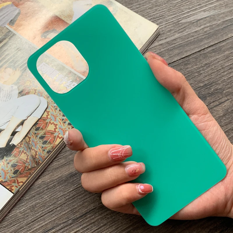 Задняя крышка для Xiaomi Mi 11 Lite задняя аккумулятора замена стеклянной панели +