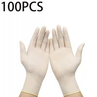 100 pack vinyl household bbq tattoo latex free gloves for gardening cooking work gloves disposable waterproof nitrile gloves