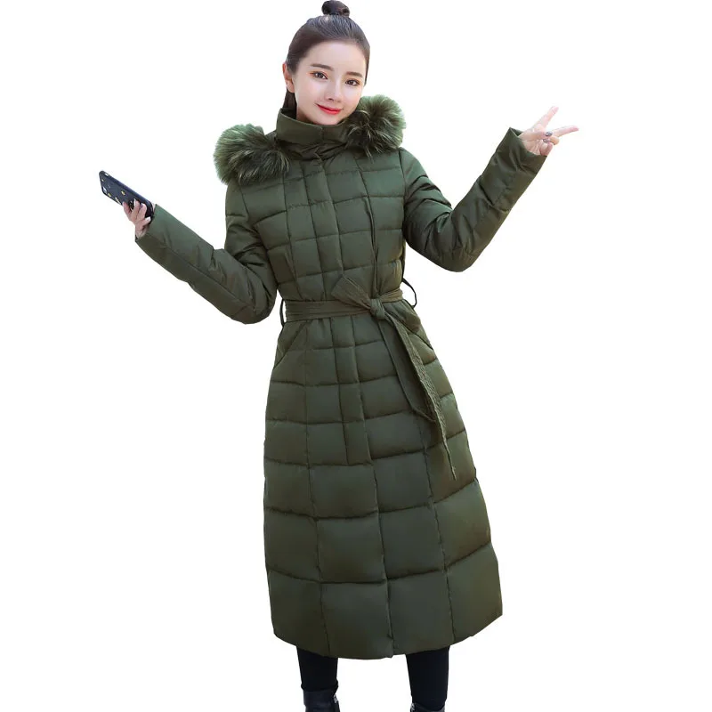 Thickened Coat for Women's Winter Clothes Mid-length Over-the-knee Down Cotton 2022 Bubble Long Coat