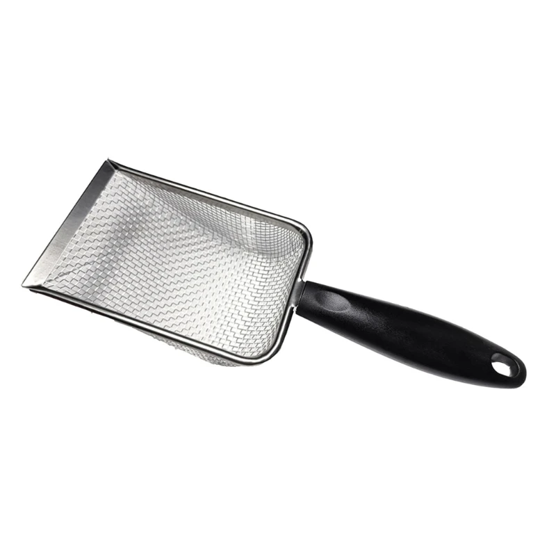 Stainless Steel Reptile Sand Substrate Scoop Shovel Sifter Mesh Metal Reptile