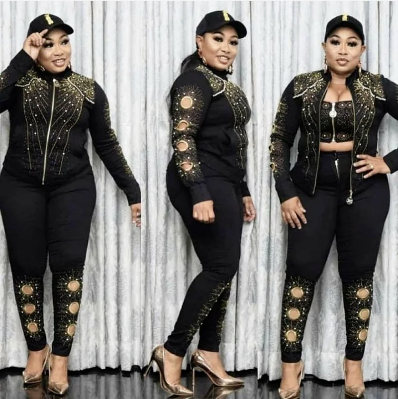 Комплект из 3 предметов африканская одежда 2021 африканские Дашики новые модный