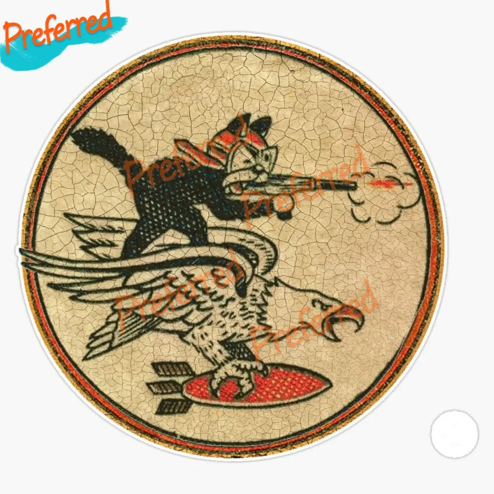 

Ww2 Cat Bomber Patch США Стикеры Виниловая наклейка на бампер Водонепроницаемая наклейка