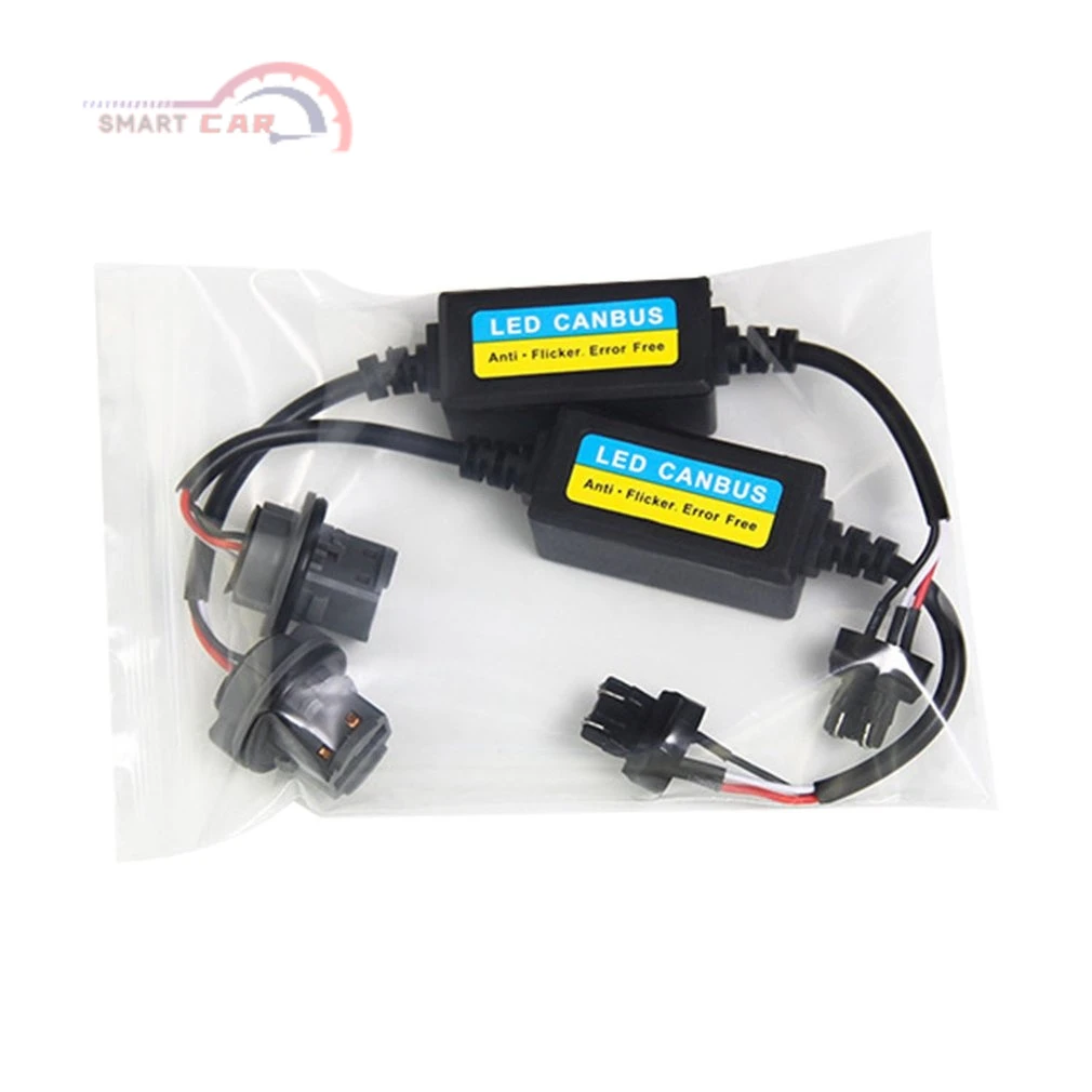 

2 Pack T20 7433 LED Anti Flicker Capacitor Error Code Computer Warning Canceller Capacitor LED Resistor Canbus Decoder