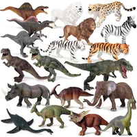 dinosaur toy large plastic lion tiger cheetah elephant animal model tyrannosaurus rex simulation animals ornaments