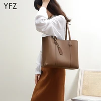 yfz women genuine leather shoulder bags fashion girls handbag messenger bag with large capacity roomy umbrella