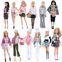 cosplay 16 bjd accessories for barbie doll clothes outfits set coat jacket shirt skirt pants bag glasses 11 5 dollhouse toys