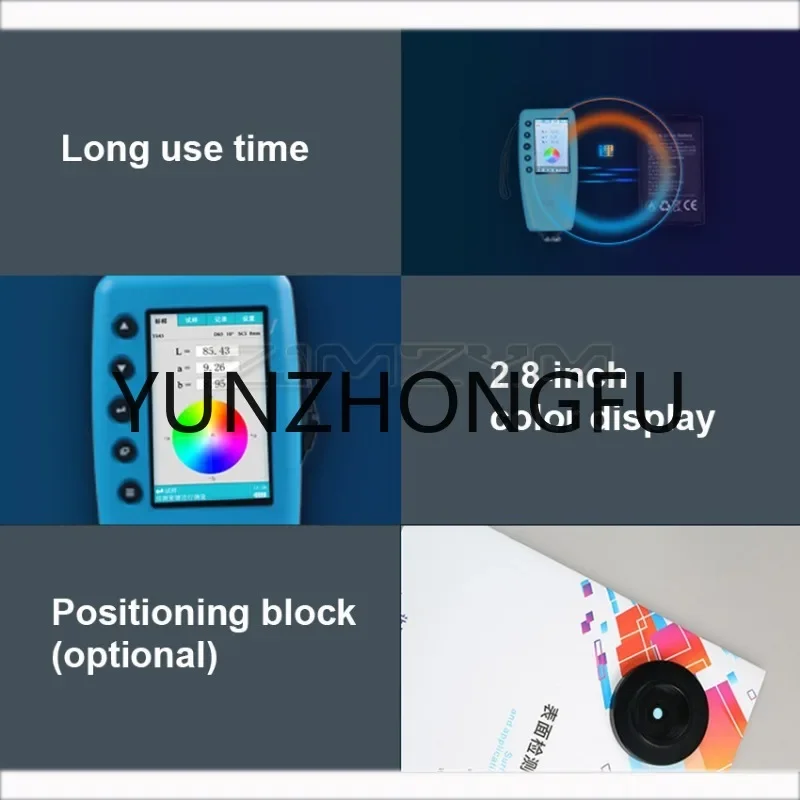 Портативный колориметр 4/8 мм цветной анализатор Цифровой точный лабораторный