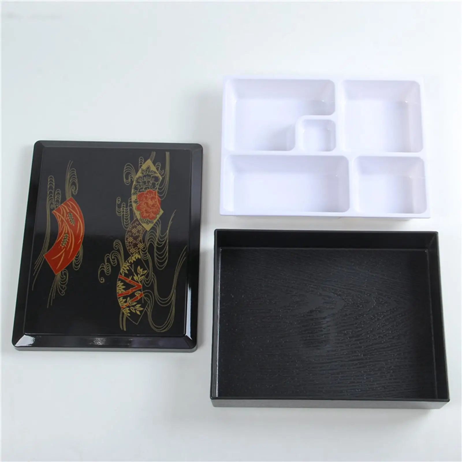 Японская коробка для бенто с крышкой Японский поднос суши офиса ресторана