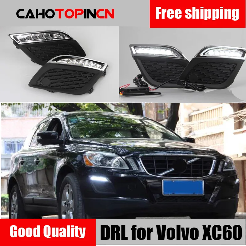 Дневные ходовые огни противотуманные фары для Volvo XC60 2011 2012 2013 1 комплект 12 В