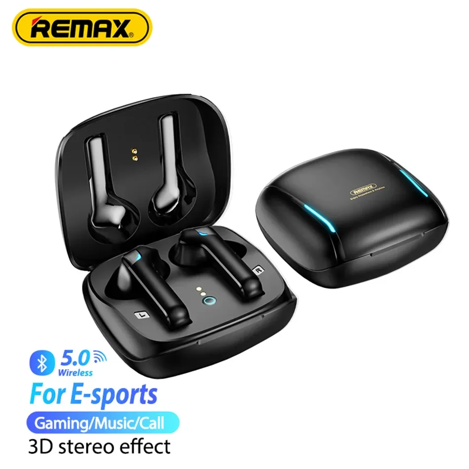 

Remax TWS-40 Wireless Headphones Zero Latency Gaming Immersive Listening Clear Call HIFI Sound Bluetooth Earphones Three Modes