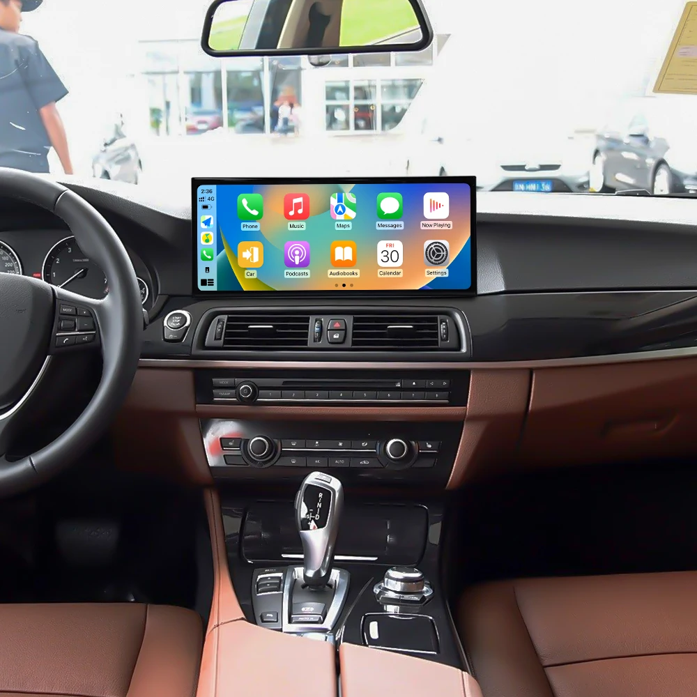 Фото Авто Andriod 14 Carplay GPS-навигация для BMW 5 серии G30 2017 2018, автомобильный радиоприемник, мультимедийный плеер, головное устройство, экран 15,8 дюйма №2