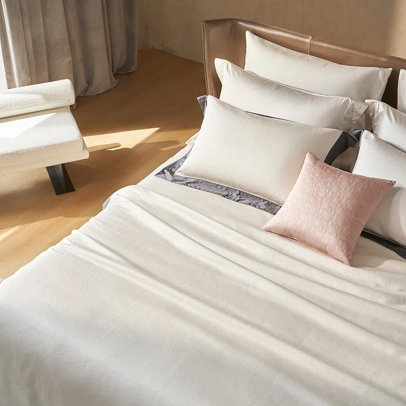 Толстый Плетеный жаккардовый пододеяльник с пэчворком из египетского хлопка