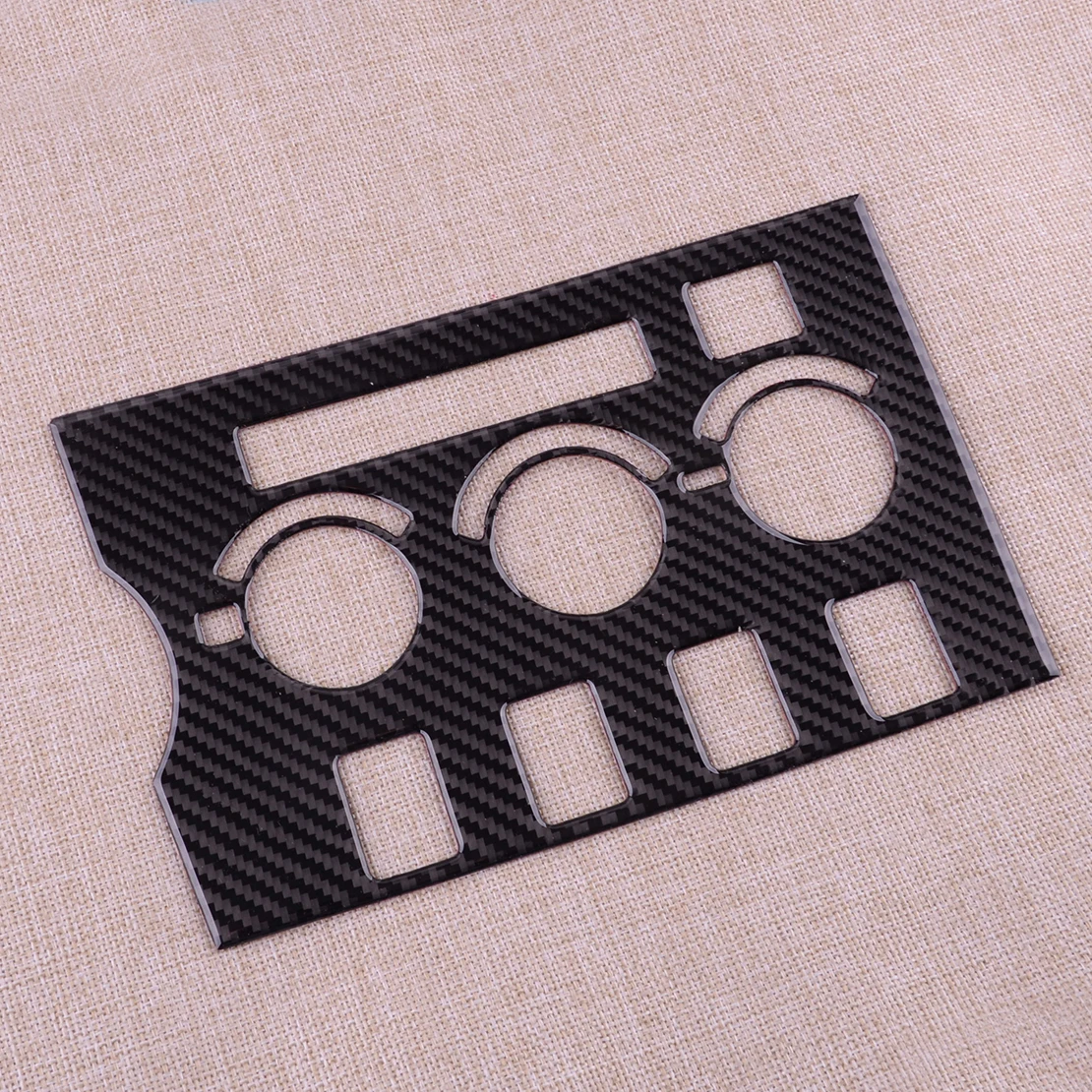 Черная автомобильная консоль из углеродного волокна накладка на панель