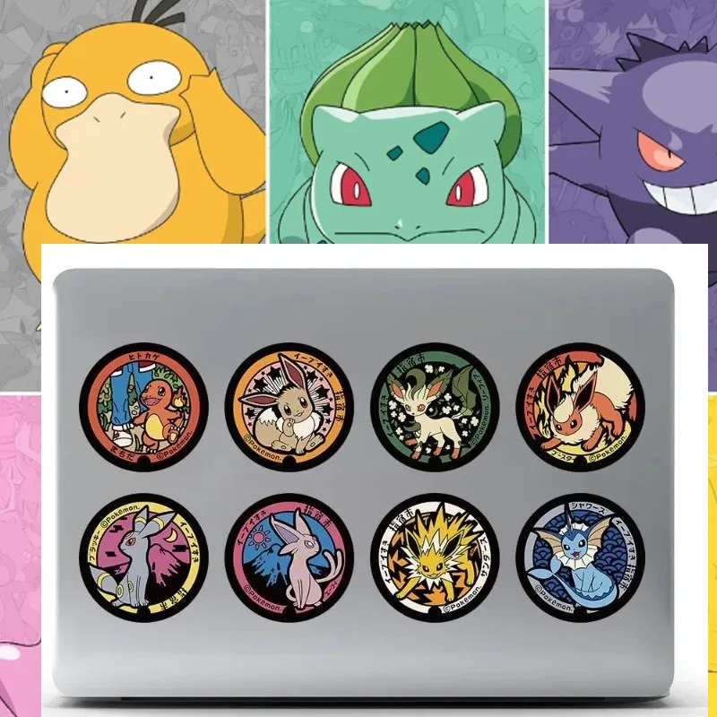 Фото 2026 500 шт. милых наклеек Pokémon в рулоне для украшения телефонов, бутылок с водой, аниме-аксессуаров №3