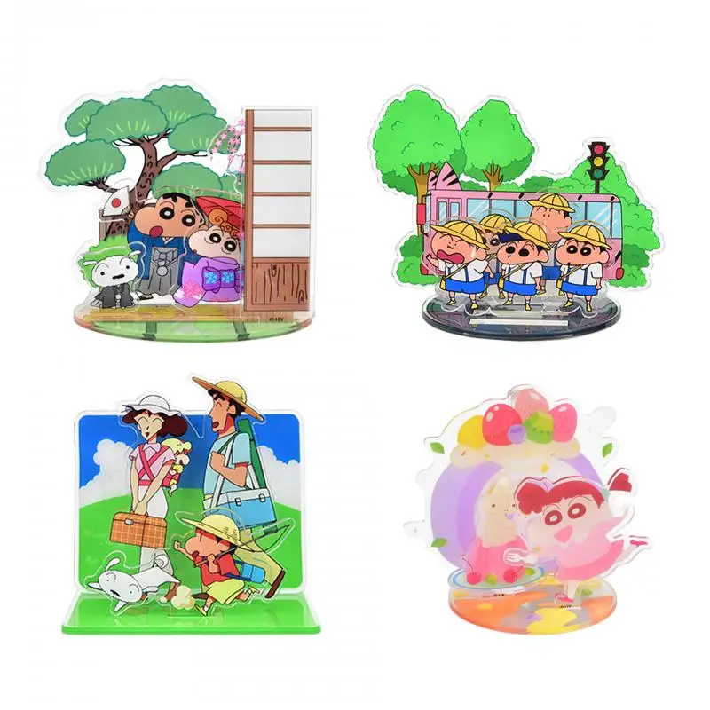 

Anime Crayon Shin Chan Cute Cartoon Creative Acrylic Message Note Clips Desktop Decoration Periphery Children Girls Boys Gifts
