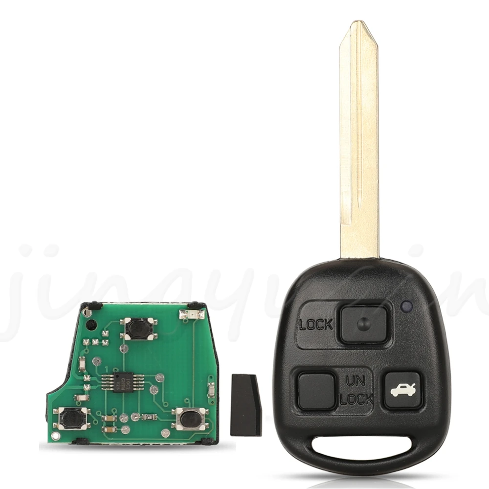 

Jingyuqin смарт-пульт дистанционного управления автомобильный ключ 433 МГц 4C Чип для Toyota Yaris Avensis Corolla Carina и т. Д. P/N: 89071-05010 Fob TOY47