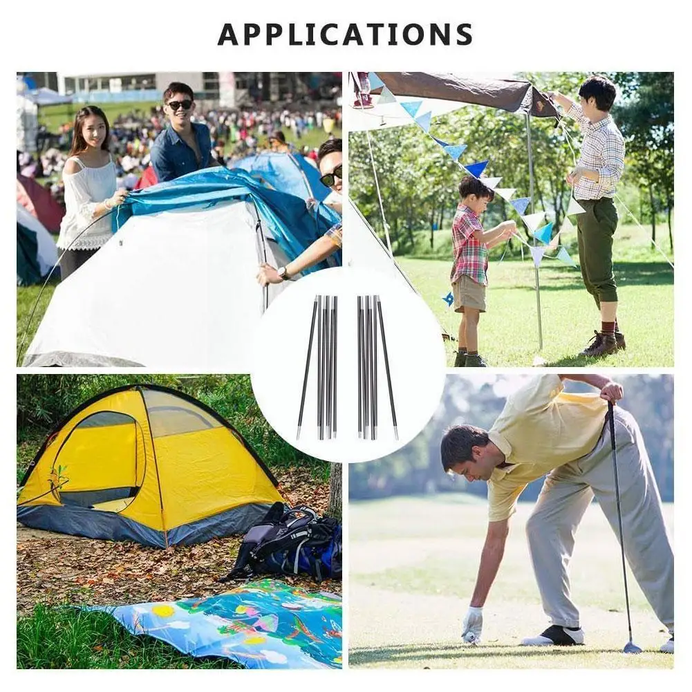 

Палатки из стекловолокна для кемпинга, 6/7/8 секций, 10 дюймов