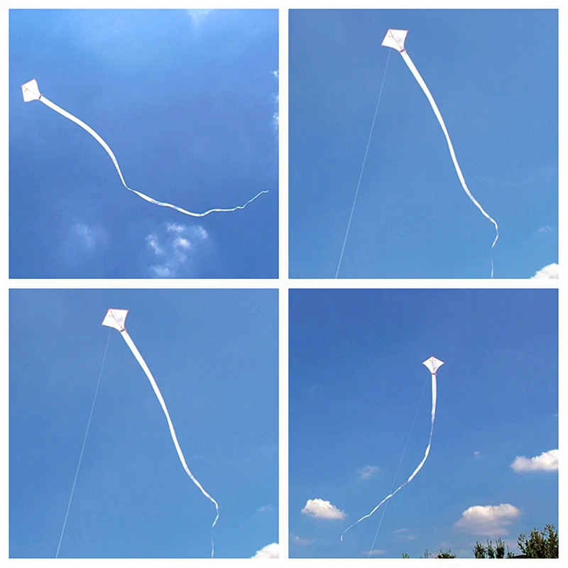 Бесплатная доставка 15 м белые змеиные воздушные змеи летающие развлечения на