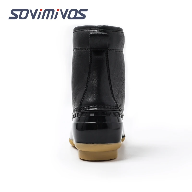 Womens Duck Boot | Waterproof Shell | Fur Lined Insulated Winter Snow Boot Winter Duck Boots Waterproof Lace Up Rain Duck Boots